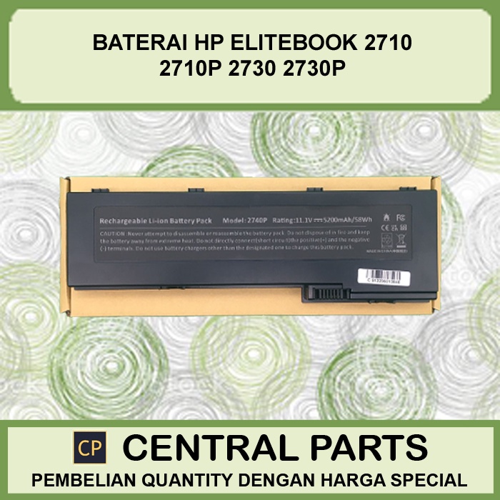 Baterai HP 2740P 2730P 2710P 2760P HSTNN-DB 45
