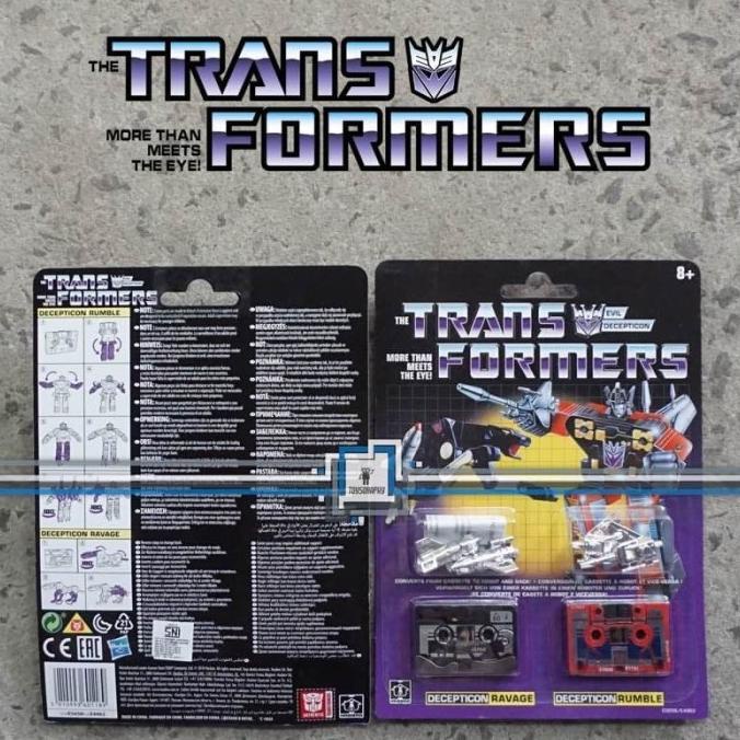 Transformers Vintage G1 - RAVAGE and RUMBLE Kaset Soundwave Encore