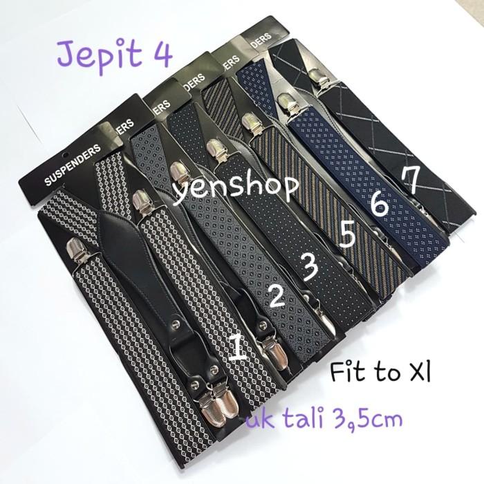 Suspender Pria Suspender Dewasa Jepit 4 Motif