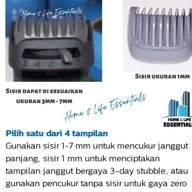 Philips Bt1233 Beard Trimmer Alat Cukur Rambut / Alat Cukur Kus Jenggot Philips