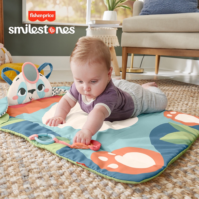 Fisher Price 3-in-1 Roly Poly Panda Playmat Planet Friends - Matras Tidur Bermain Anak Bayi