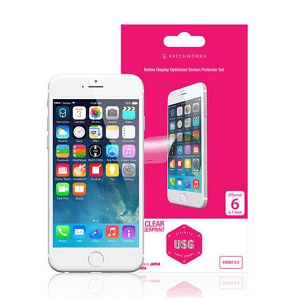 Colorant iPhone 6 Plus USG Frontx2 Clear Screen Protector Anti Gores
