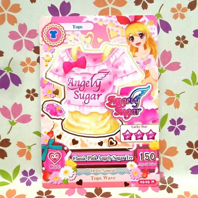 classic pink angely sugar tee tops ichigo 03-03 N aikatsu versi 3