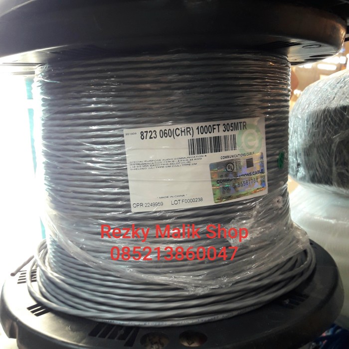 kabel AWG 22 2 pair isi 4 Belden 8723 Roll 305 meter