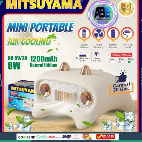 Mini Portable Air Cooling Ac Mini Mitsuyama MS-5558 Kipas Angin Uap