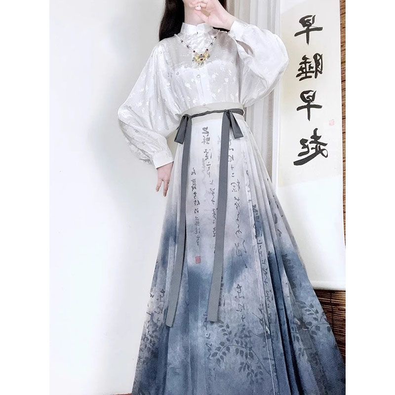 Setelan Rok Ditingkatkan Wanita Hanfu Motif Baru