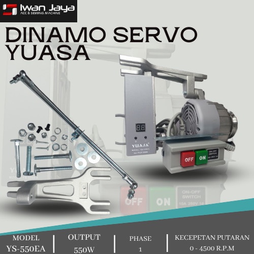 

siap kirim] [YS-550EA] Dinamo Servo Yuasa YS-550EA Mesin Jahit Dan Obras Industri