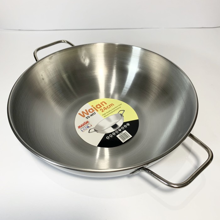 hanya disini] Wajan Stainless Steel Maxim 24 cm