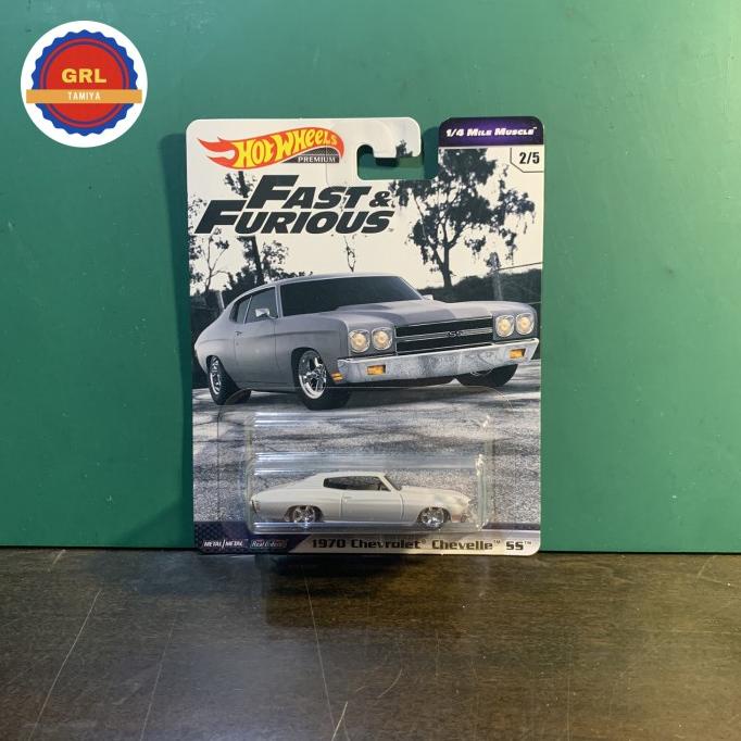 Hot wheels 1/4 mile muscle 1970 chevrolet chevelle grey abu
