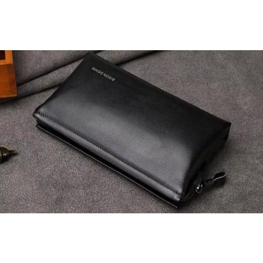 Bison Denim-Handbag Pria Clutch Bag Luxury (Bison N2257-2B)