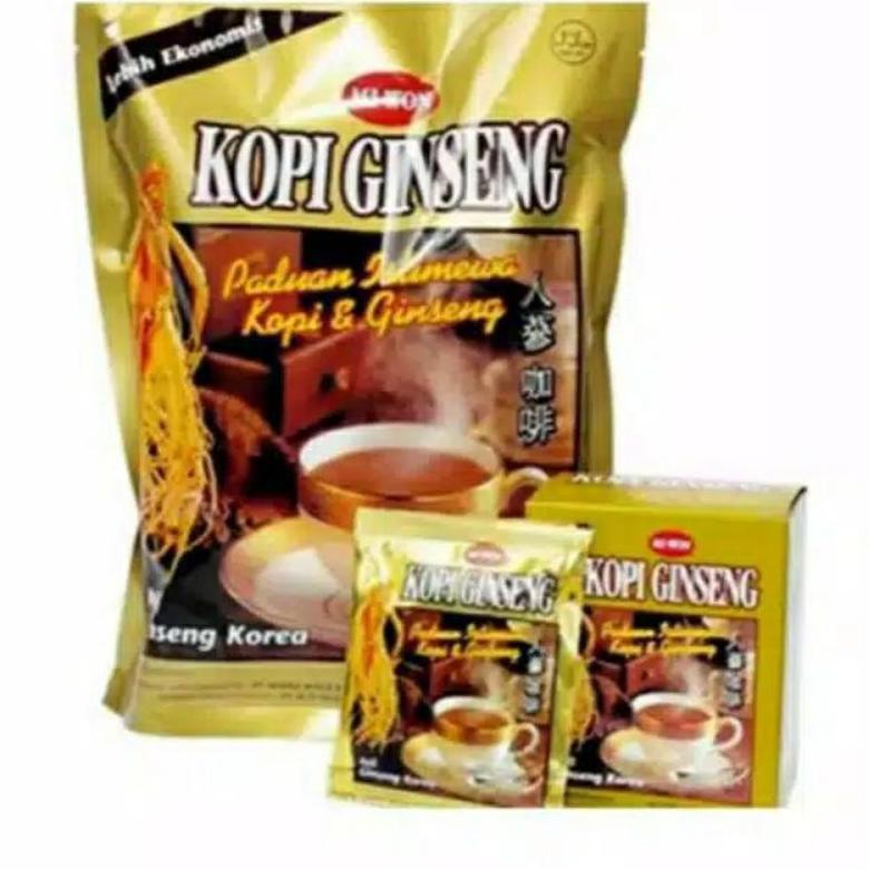 

Kopi Gingseng Miwon Kopi Nikmat Kemasan Pouch isi 20 sachet