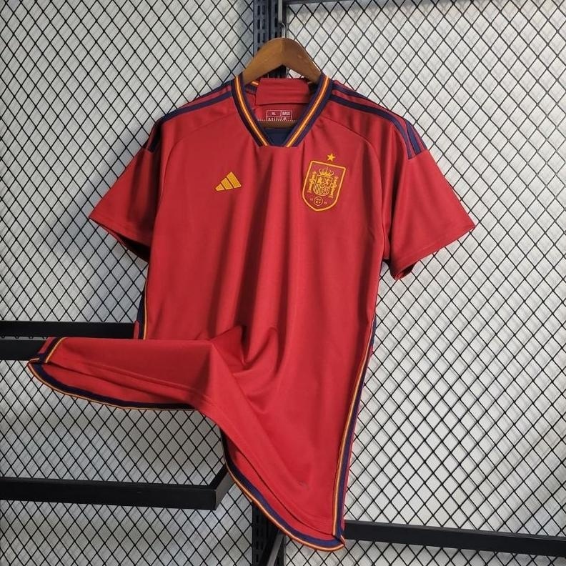 PROMO Jersey Spanyol Piala Dunia 2022 Offiical - Jersey Spanyol 2022 2023 Home - Jersey Spanyol Home