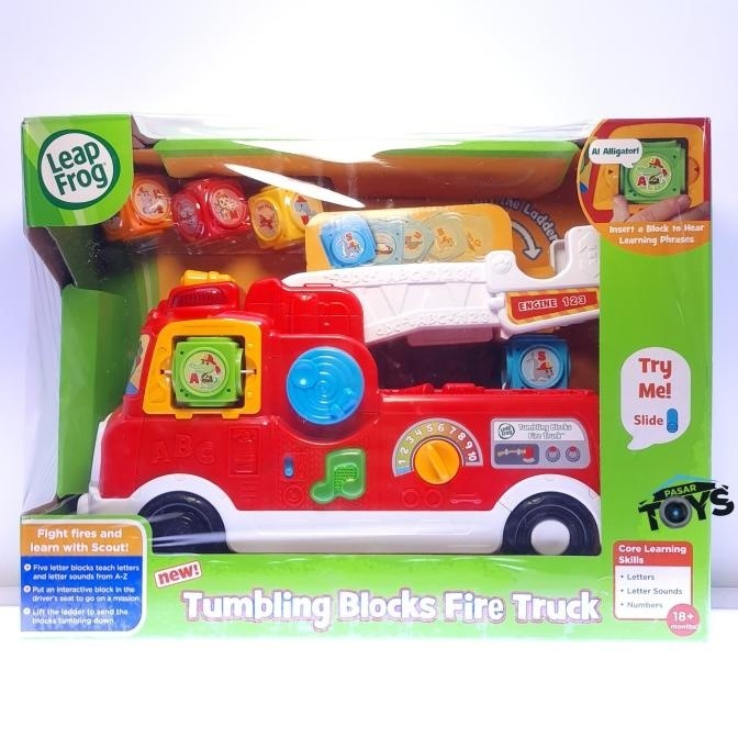 LeapFrog Leap Frog Tumbling Blocks Fire Truck FireTruck Red Merah