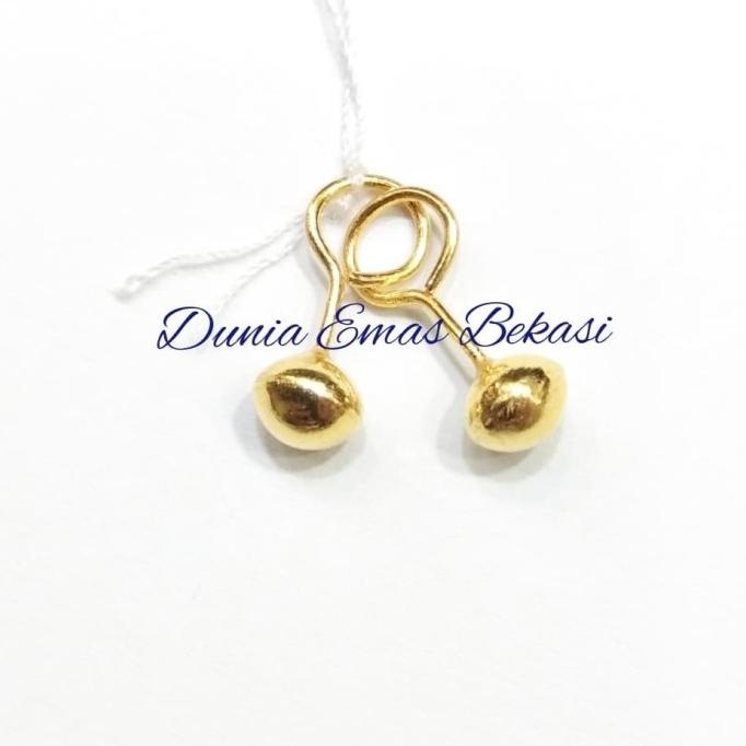 READY STOCK ANTING TOGE BAYI 1/4 GRAM EMAS 24 KARAT (HANYA SEBELAH). 