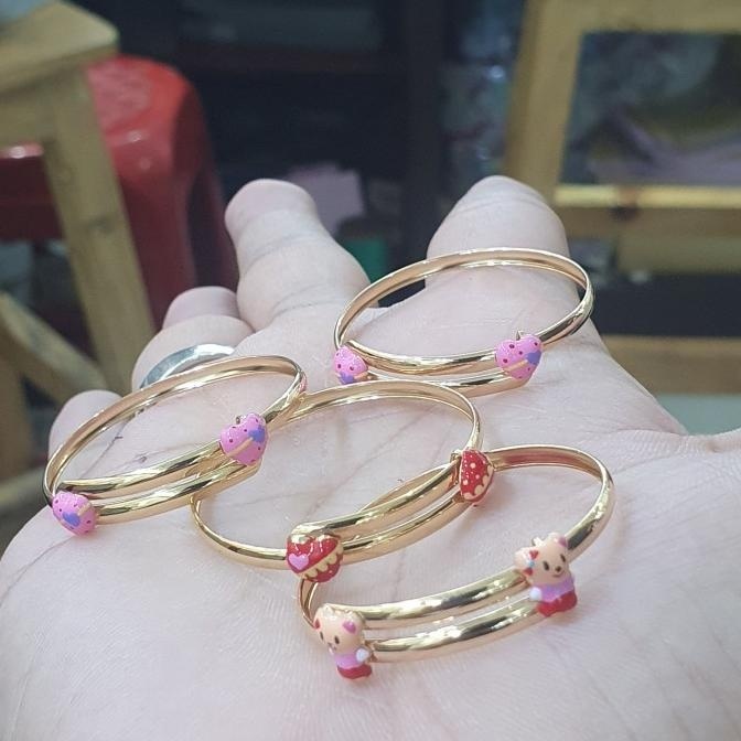 BIG SALE GELANG ANAK SERUT EMAS KARAKTER 