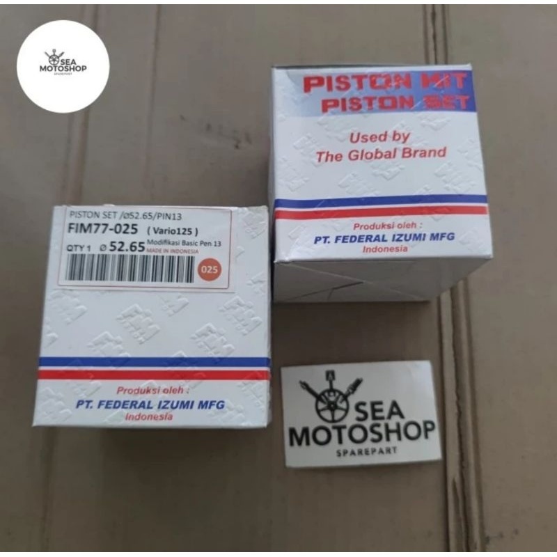 PISTON KIT  FIM IZUMI RACING VARIO 125 DIAMETER 52.4 52.9 53.4 53.9