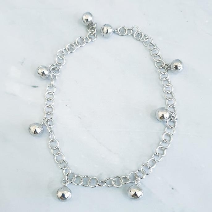 BIG SALE GELANG KAKI ANAK MODEL LONCENG PERAK/SILVER925 