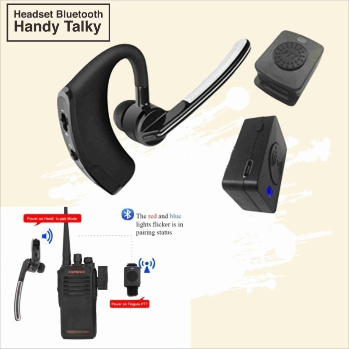 HEADSET BLUETOOTH HT EARPHONE EARPIECE WIRELESS RADIO WALKIE TALKIE
