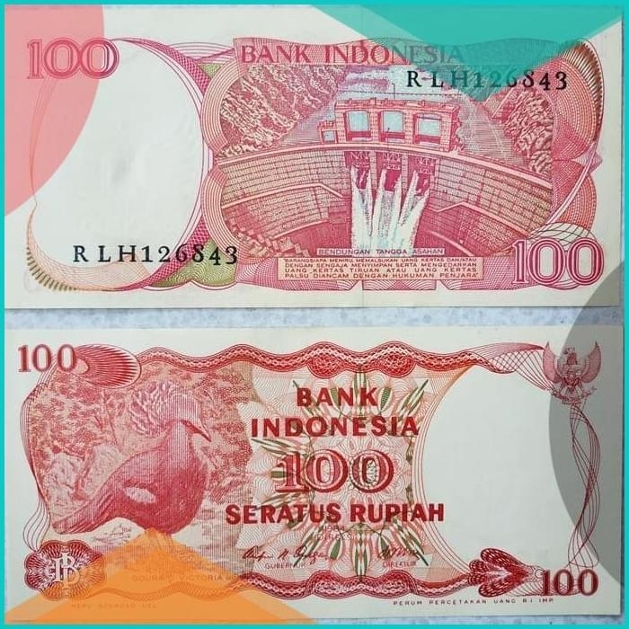 Uang Kuno 100 Lama Seratus Rupiah Kertas 1984 Burung Goura Victoria 16