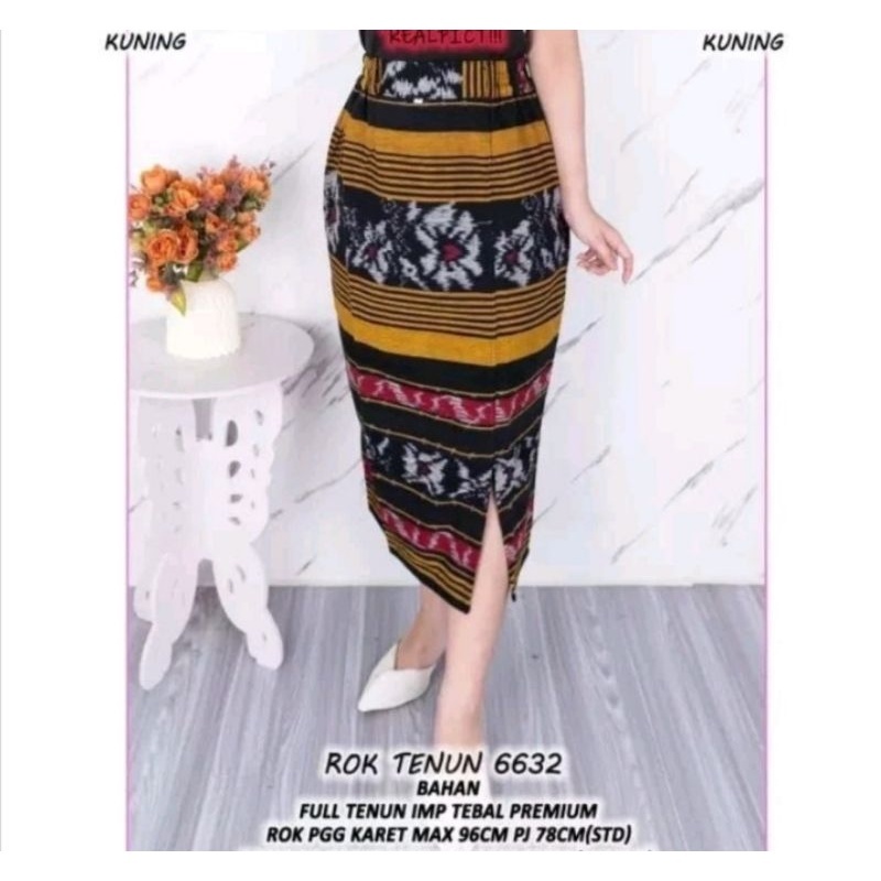 ROK SONGKET SPAN TENUN JEPARA  ROK BELAH SAMPING 7/8 ROK KERJA KANTOR WANITA TENUN JEPARA ROK TENUN 