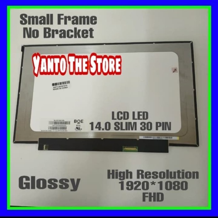 LED LCD Laptop Lenovo V14 G2 B140HTN02.1 14.0 Small 30 pin IPS FHD