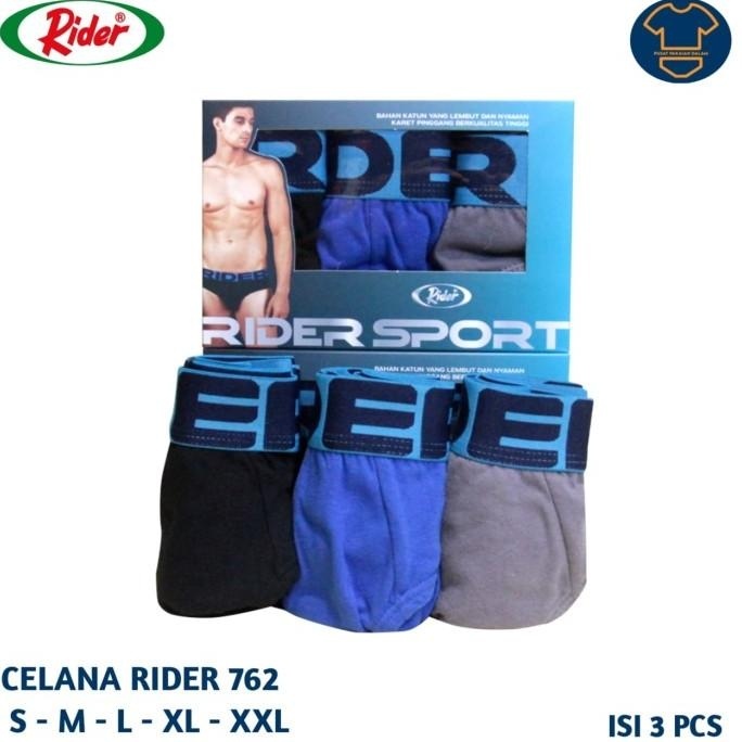 Celana dalam pria RIDER R762B ISI 3 | RIDER SPORT 762