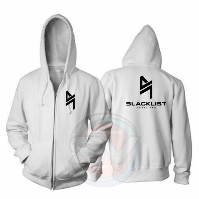 NEW PRODUK JAKET BLACKLIST INTERNATIONAL ESPORT JAKET HITAM ZIPPER PRIA WANITA 