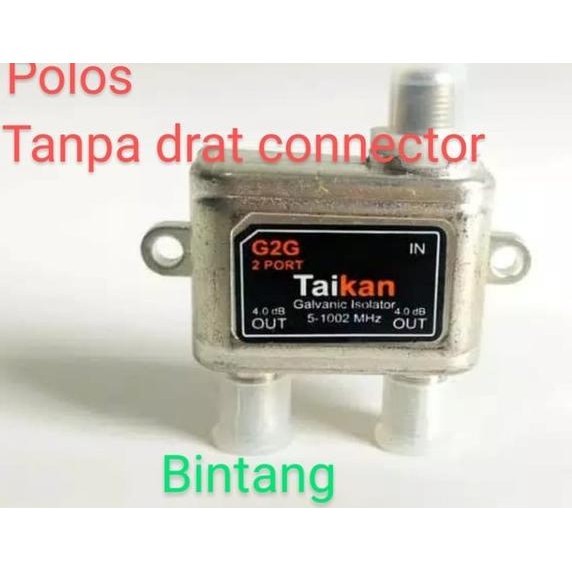 splitter signal tv anti petir 2 way