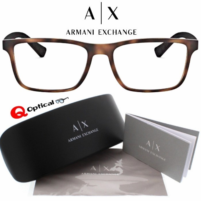 [Baru] Kacamata Frame Pria Dan Wanita Original Armani Exchange Ax3067F-8029 Diskon