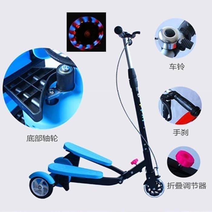 [Original] Skuter Genjot Dua Pedal Mainan Scooter Anak Otoped Injak Dual Pedal Diskon