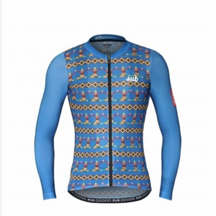 ✅Baru Archipelago Aceh Blue Long Sleeve Sub Jersey Sepeda Original Terbatas