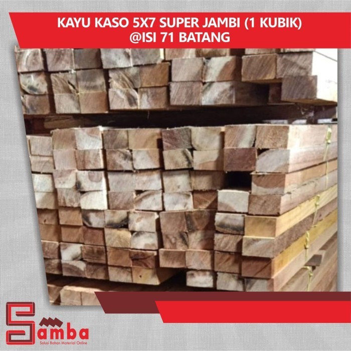 ✨Baru Kayu Kaso 5X7 Super Jambi Harga 1 Kubik Isi 71 Batang Terbatas