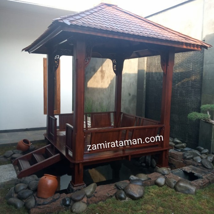 ✨Baru Saung Gajebo Kayu Jati Terbatas