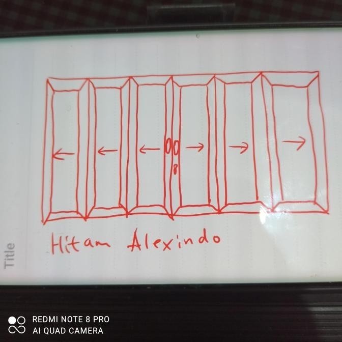 ✨Baru Pintu Lipat Aluminium Almunium Hitam Alexindo Utk Bintara Diskon