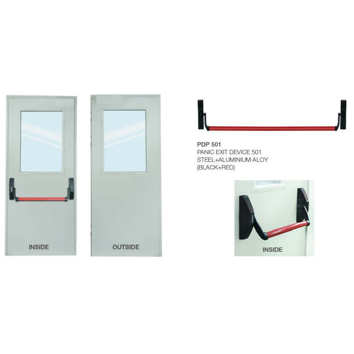 [Baru] Panic Exit Device Paloma Pdp 501 Handle Pintu Darurat / Panic Bar Limited
