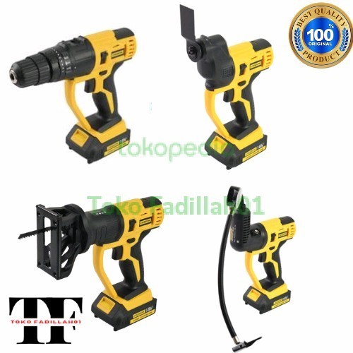 [New] Krisbow Bor Listrik Cordless Multi Head 18V / Bor Listrik Krisbow 18 V Berkualitas