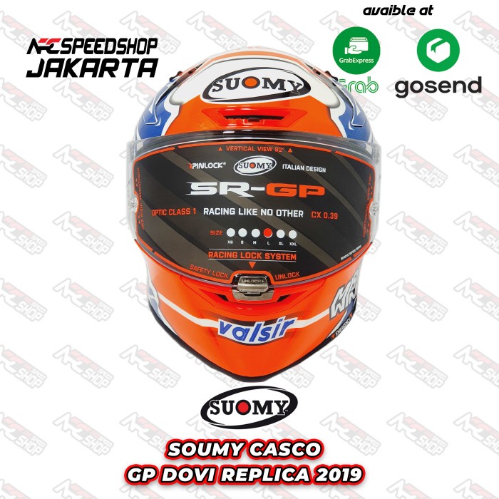 [Ori] Helm Motor Soumy Casco Gp Dovi Replica 2019 Helmet Motor Fullface Terbatas