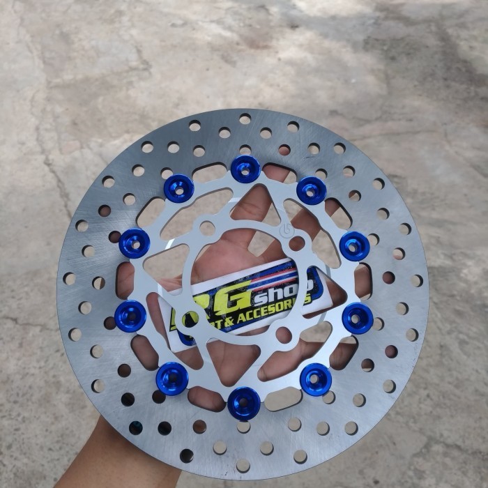 [Original] Disk Piringan Cakram Depan Brembo Floating 10 Blue 220Mm Nouvo/Jupiter Terbatas