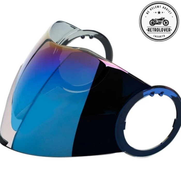 [New] Visor Agv Orbyt Iridium Blue  Kaca Helm Agv Orbyt  Original Terbaru