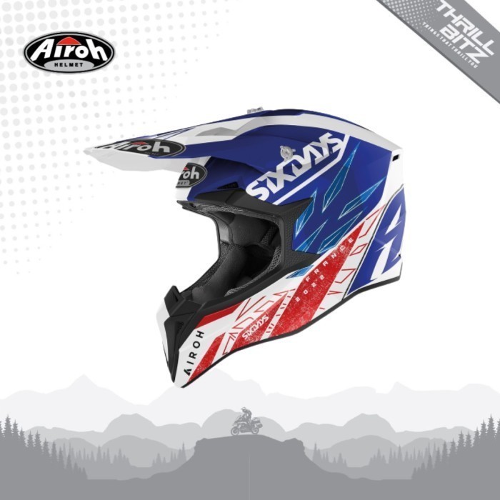 [Ori] Helm Airoh Wraap Helmet Sixdays France Gloss - Size Xl Limited
