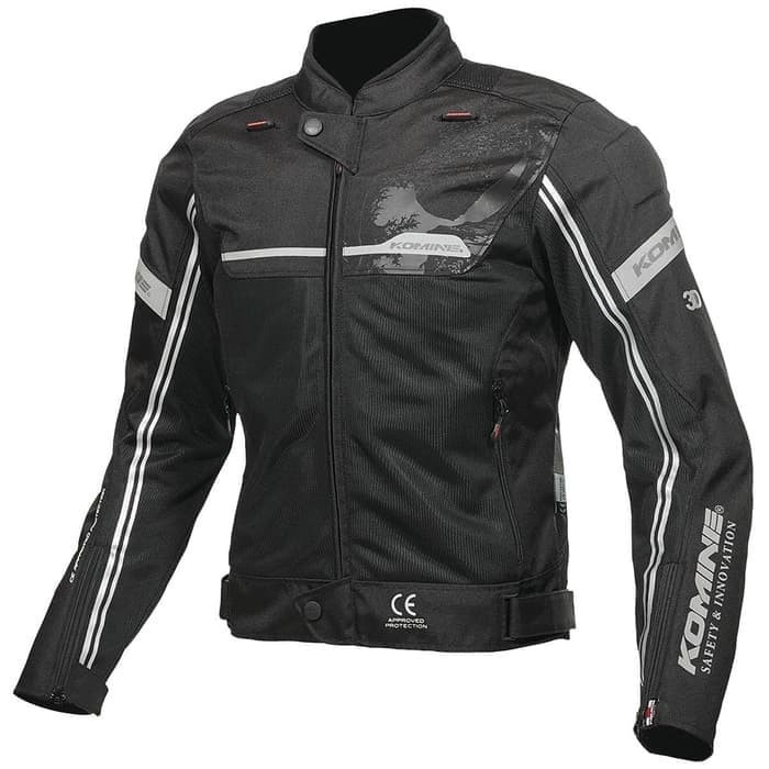 [Ori] Komine Jacket Jk 133 Airstream Black  Jaket Motor Pria  Original Terbatas