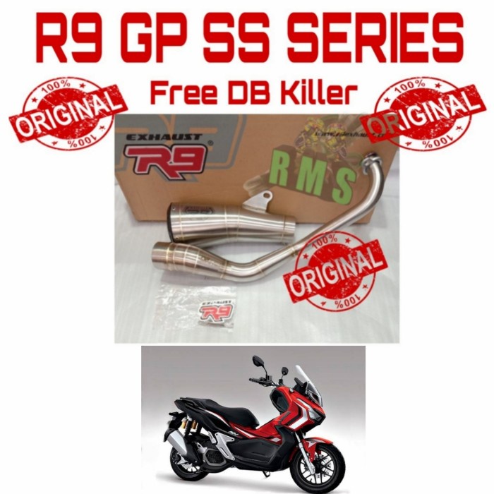 [Original] Knalpot R9 Gp Ss Series Honda Adv 150 Knalpot Racing R9 Gp Ss Adv 150 Berkualitas