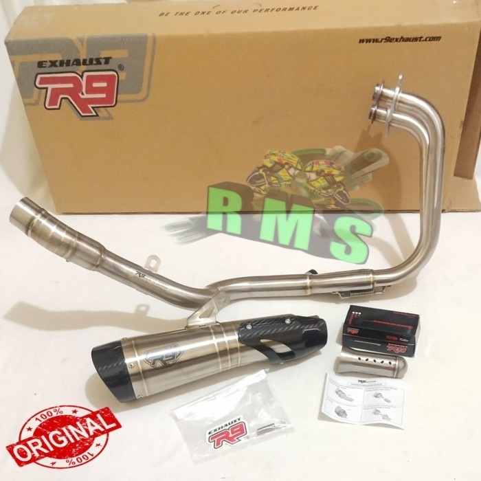 [Original] Knalpot R9 H2 Stainless Kawasaki Z250 Sl - Ninja 250 Rr Mono Terbaru