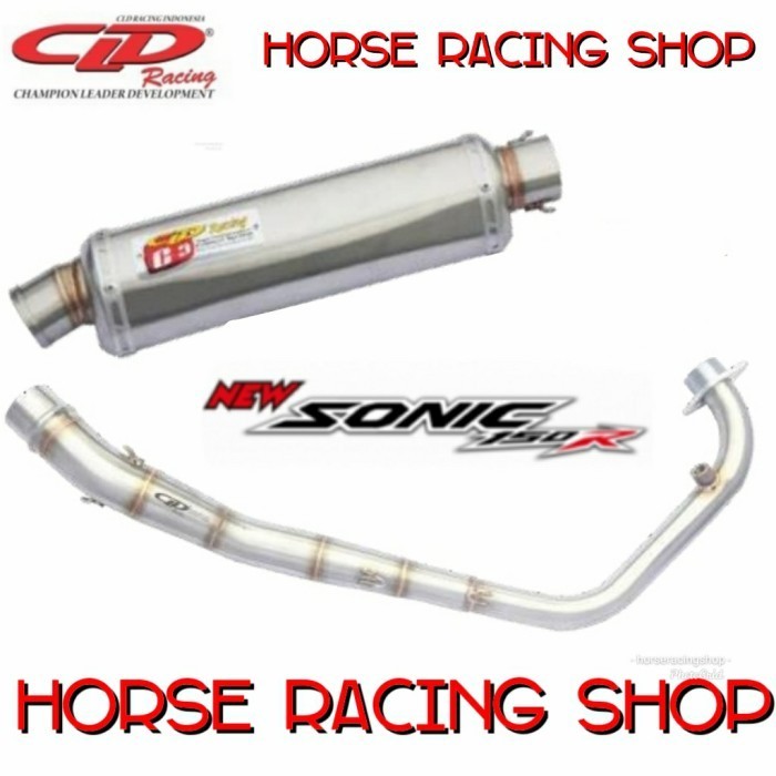 [Original] Knalpot Cld Racing Original Sonic 150 Supra Gtr 150 Type C3 Oval Doff Terbaru
