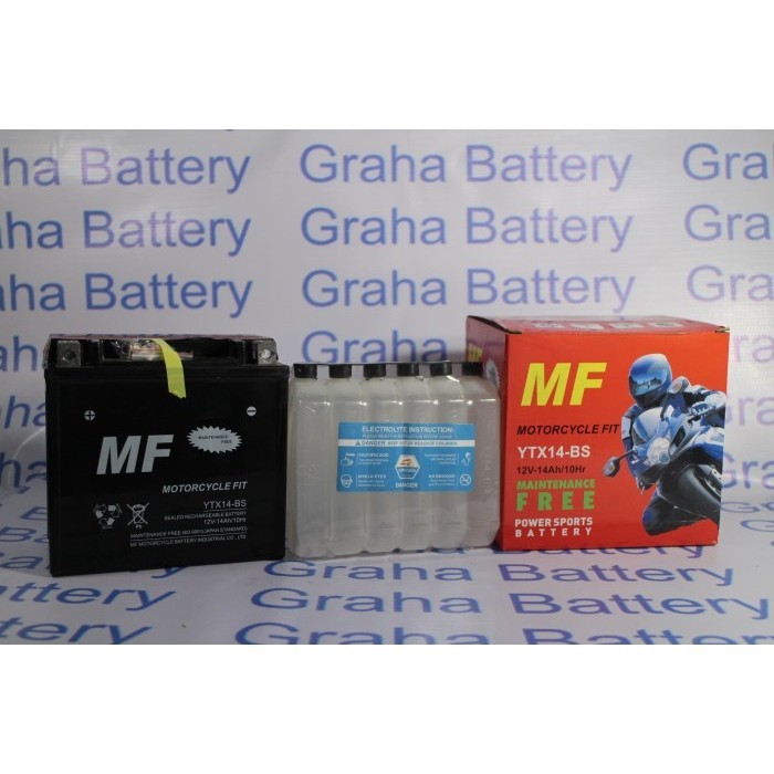 [Ori] Aki Motor Honda Cb 100 Ytx14-Bs Diskon