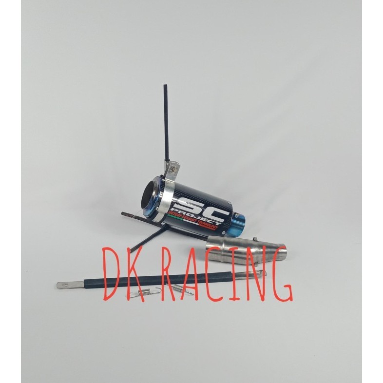 [Original] Knalpot Racing Yamaha Byson 150 Sc Carbon Fullcacing Terbaru