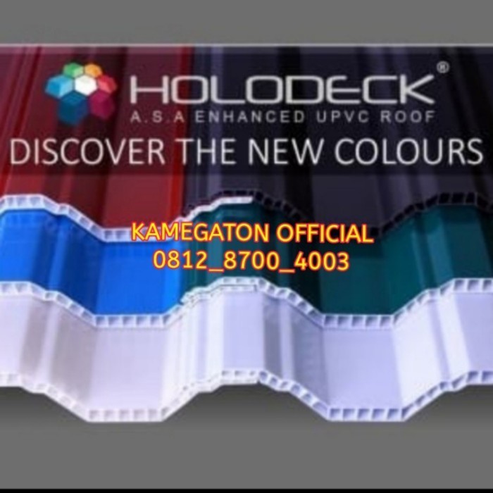 ✅Termurah Atap Hollodeck Merah 5 Meter /Atap Upvc Hollodeck Merah 5 Meter Terbaru
