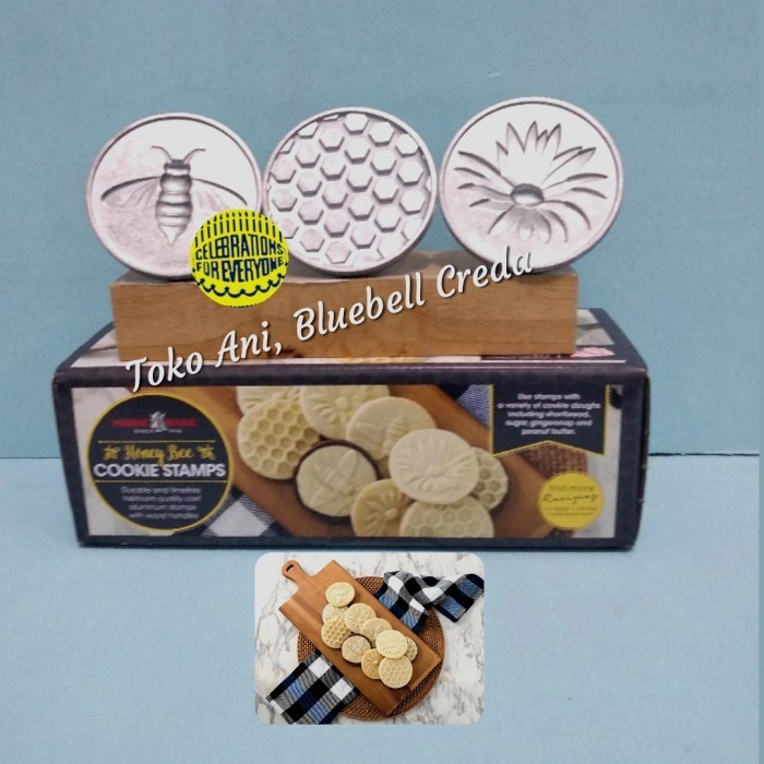 

[New Ori] Nordic Ware Honey Bee Cookie Stamps Set 3 7.5Cm Limited