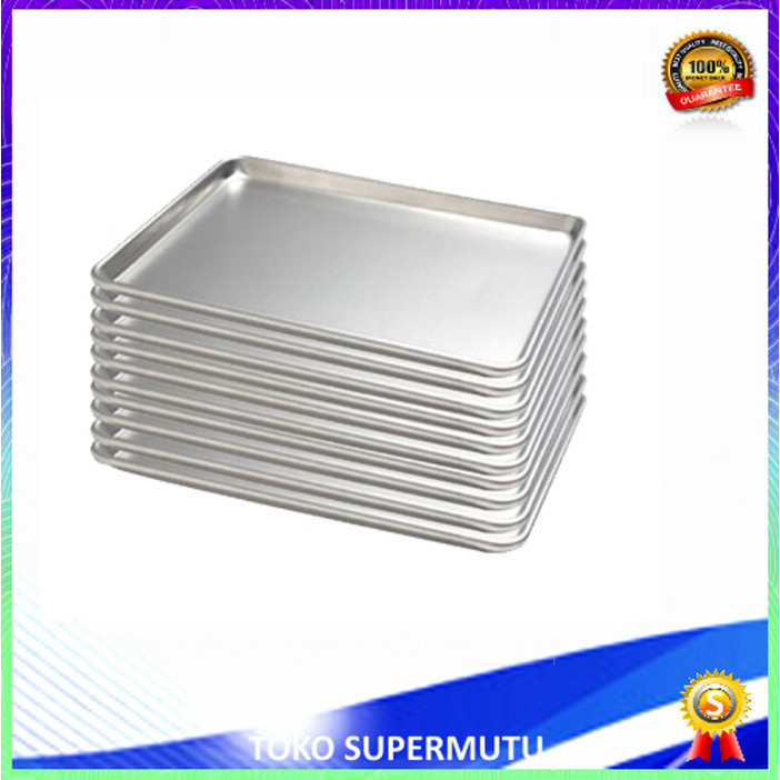 

[New Ori] Paket 10 Pcs Loyang Aluminium 40X60X3Cm Pan-463Al Diskon