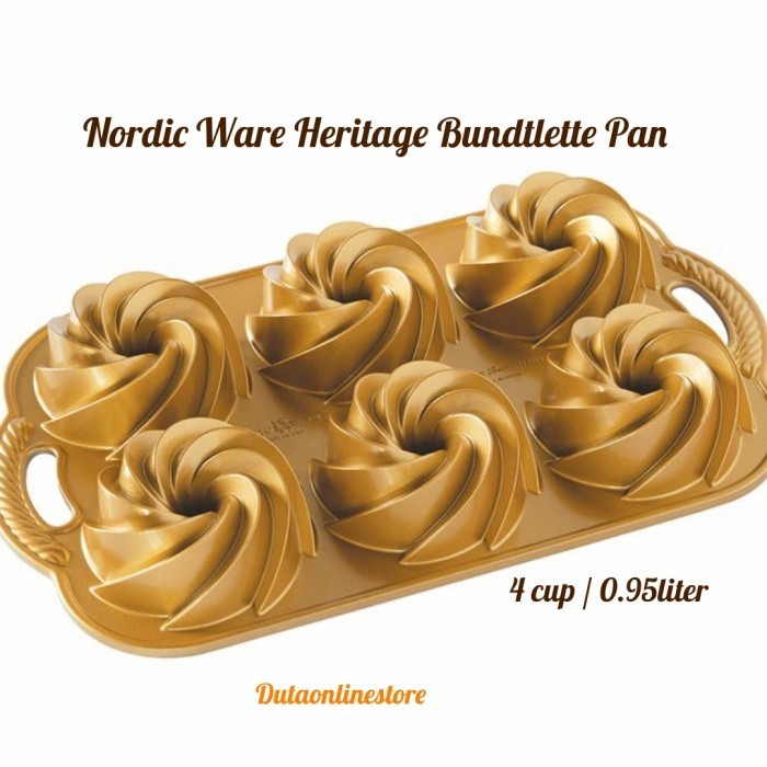 

[New Ori] Nordic Ware Heritage Bundtlette Pan / Loyang Kue Cakelets Pan Usa Diskon